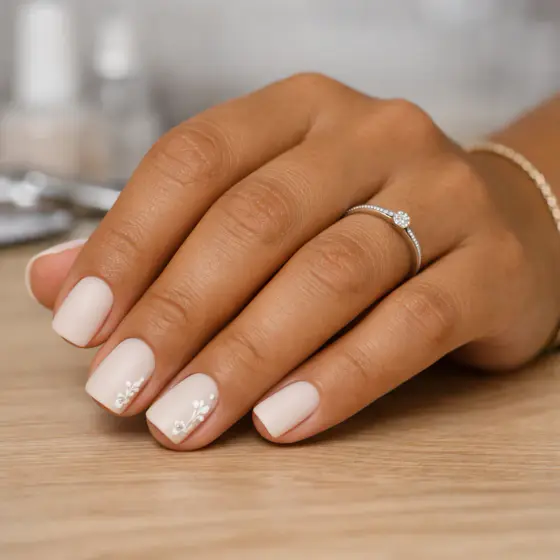 Uñas de boda elegantes