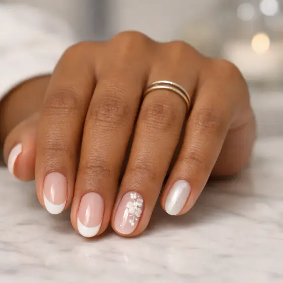 Uñas de boda modernas
