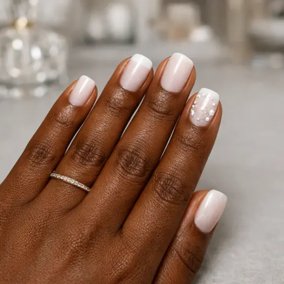 Uñas para novia refinadas