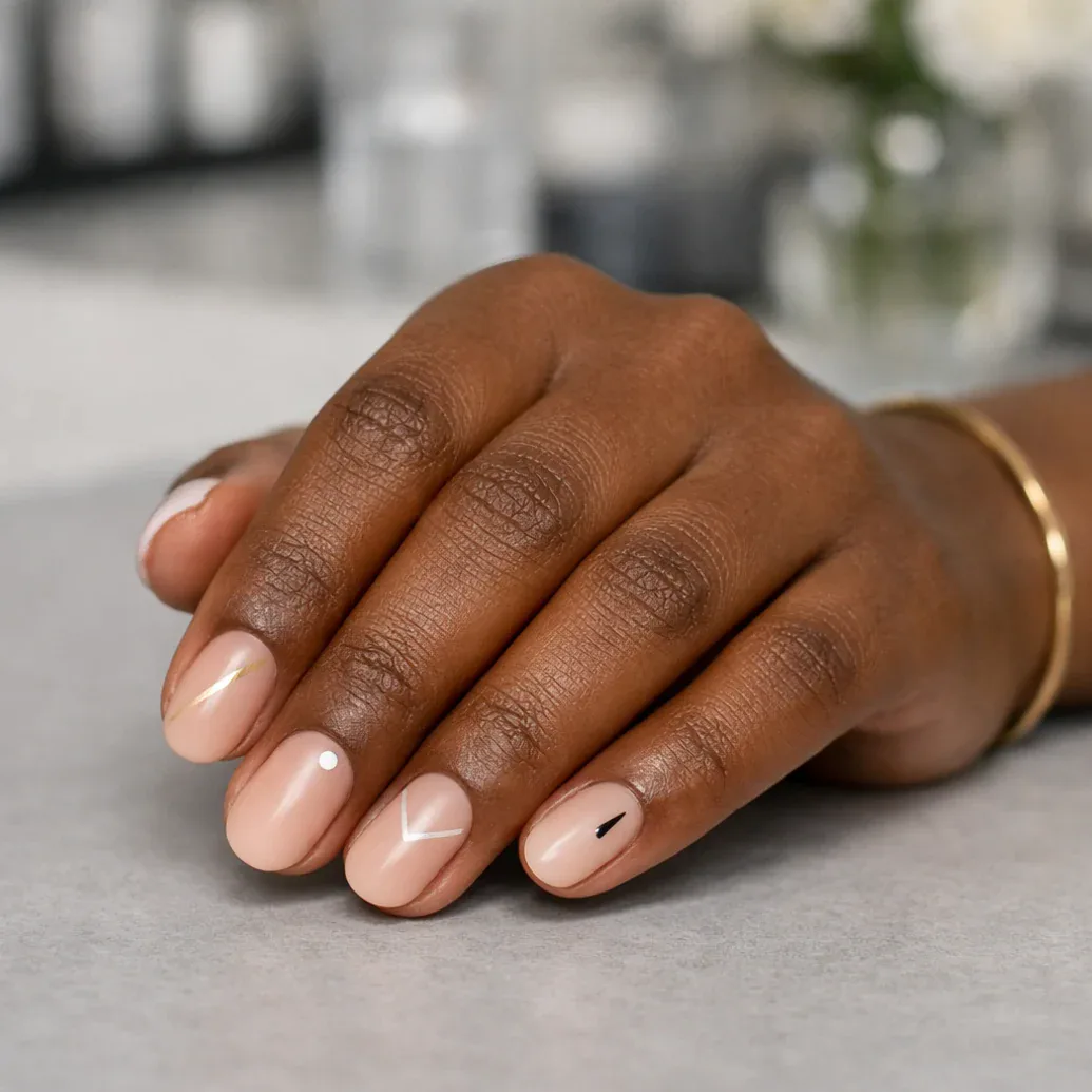 Uñas minimalistas clásicas