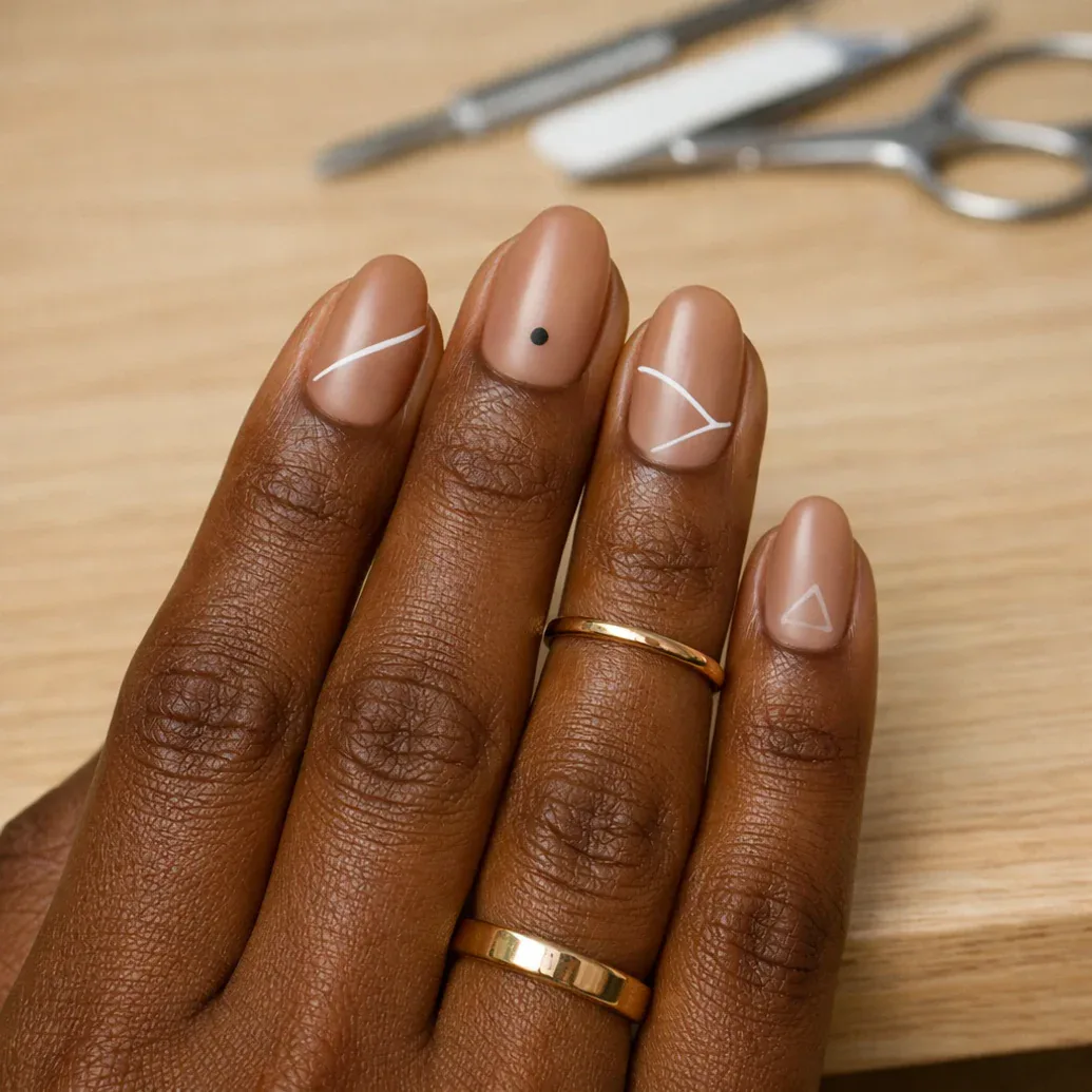 Uñas minimalistas delicadas