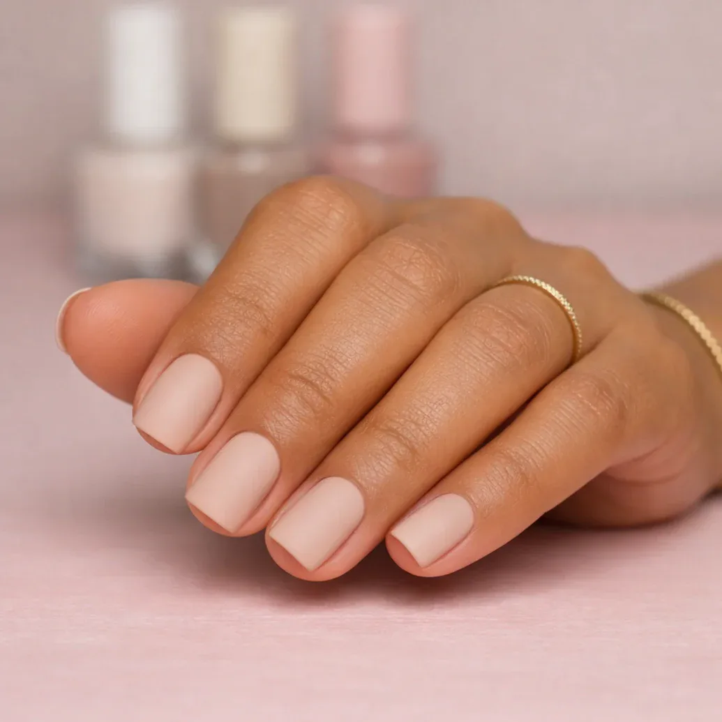 Uñas nude clásicas