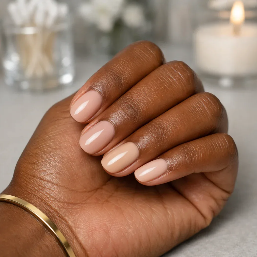 Uñas nude discretas
